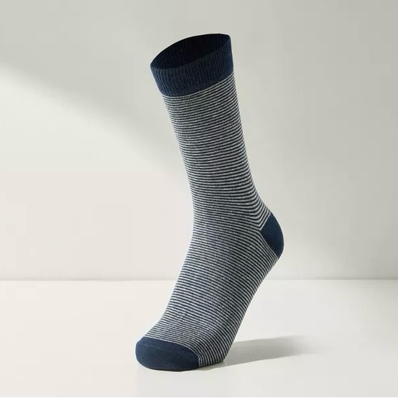 NWT Men’s Size Large (US Size 8-13) Ankle Socks In Blue & Grey - Picture 1 of 8